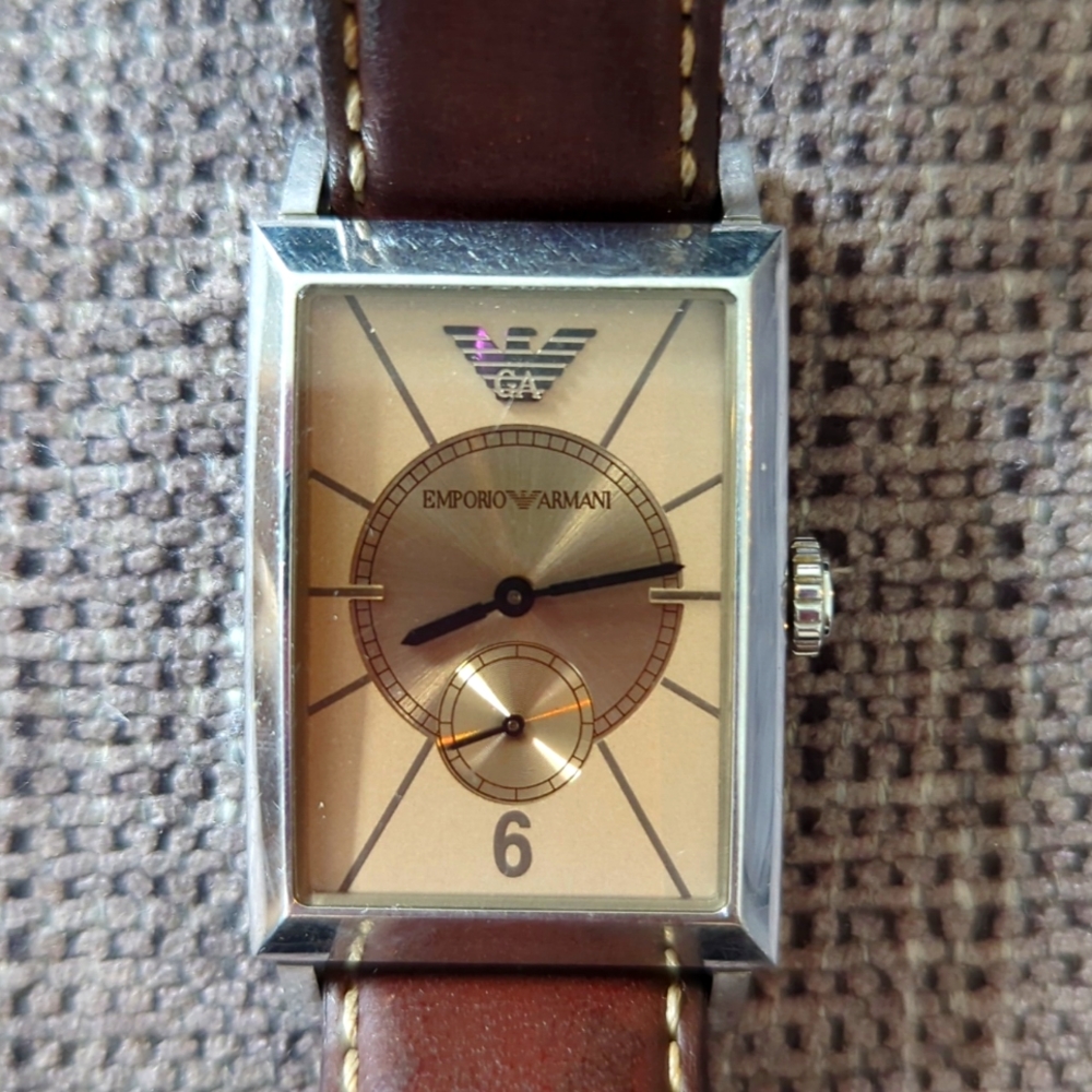 Emporio Armani Watch Leather Strap